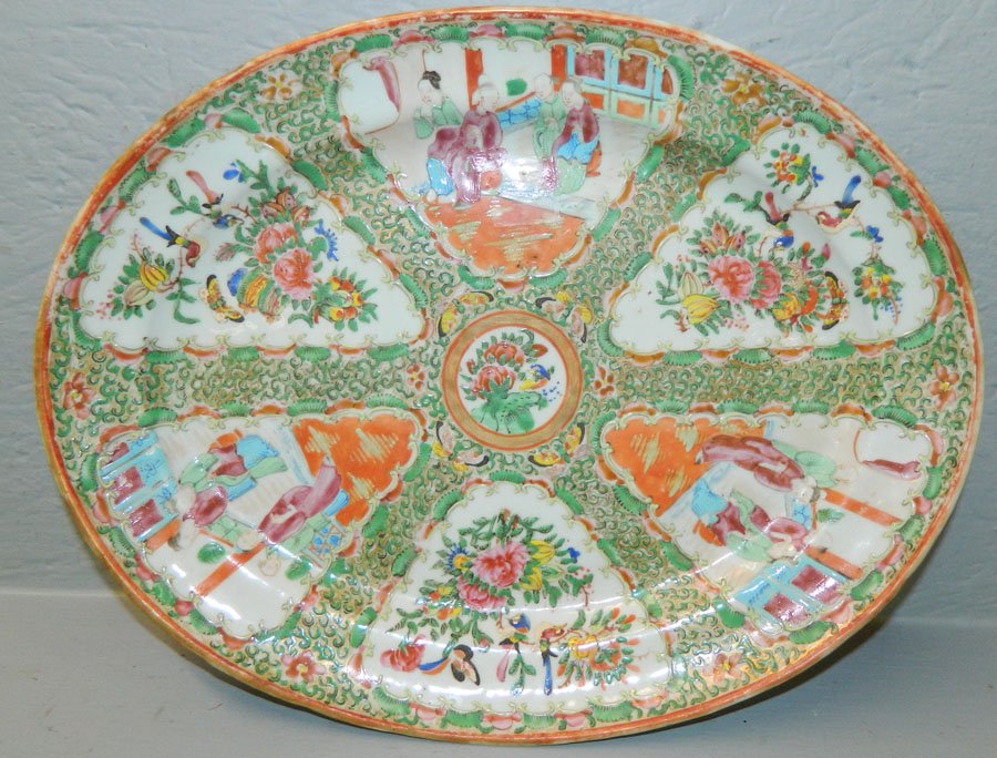 19th C. Rose Mandarin platter (1 of 2)