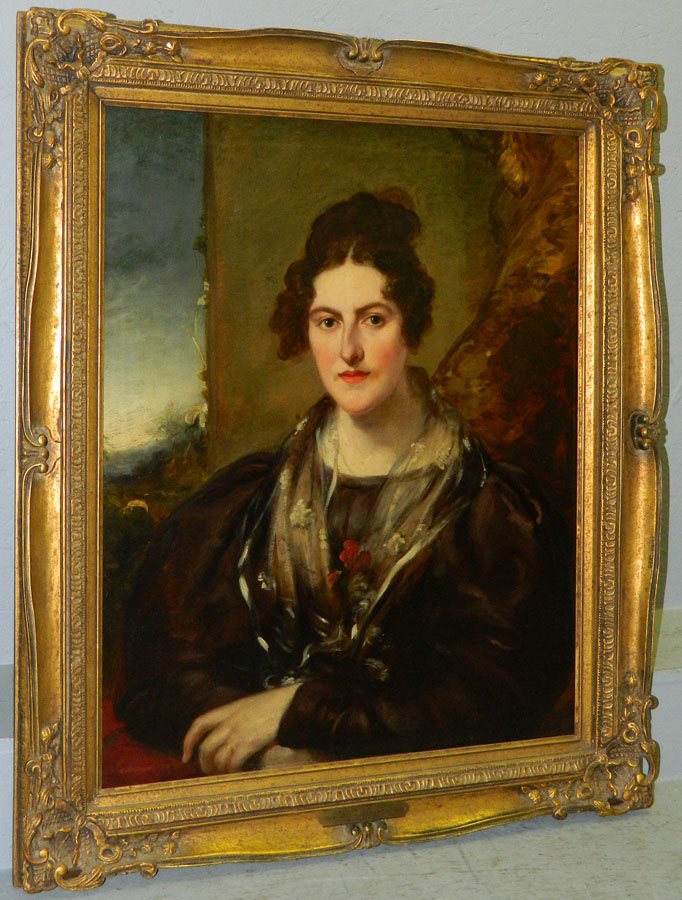 19th C. OOC John Hoppner 1785-1870 portrait (1 of 3)