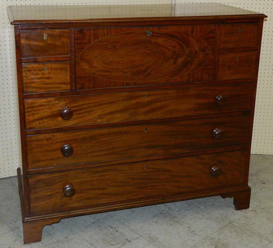 Mahogany 19th C. English butlers desk (1 of 5)