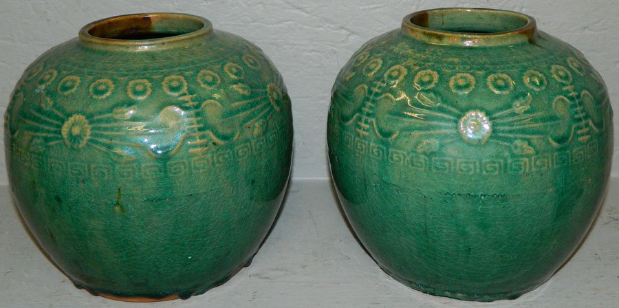18th -19th C. celadon type Temple jars (1 of 1)