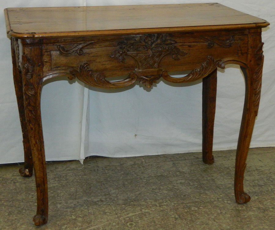 18th C. walnut French console (1 of 5)