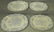 4 "Asiatic Pheasant" 19th C. transferware platters