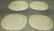 4 "Asiatic Pheasant" 19th C. transferware platters - 2