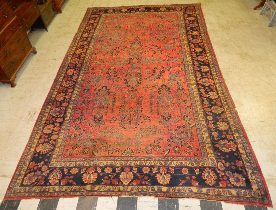 17'2" x 10' antique Sarouk rug (1 of 10)
