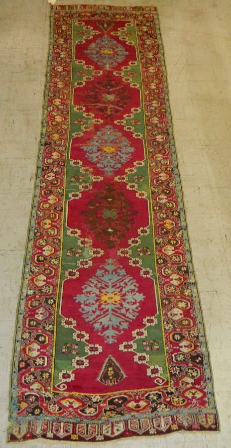 12'9" x 3'3"  Turkish runner. (1 of 7)