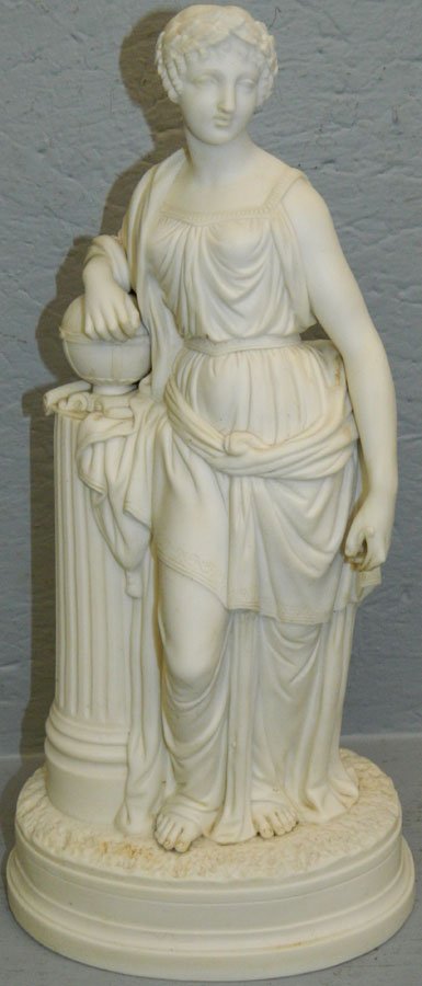 19th C. Parian classical figure. (1 of 2)