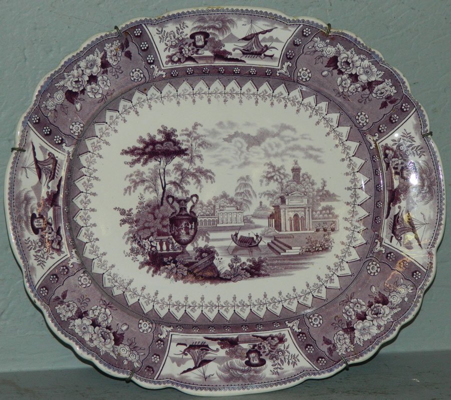 T Mayer ironstone platter in "Canova" pattern.: T Mayer ironstone platter in "Canova" pattern. 13" x 15 1/2".