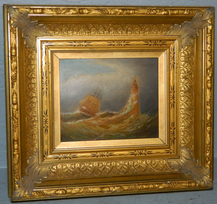 12 1/2" x 16 1/2" OOB nautical lighthouse scene (1 of 3)