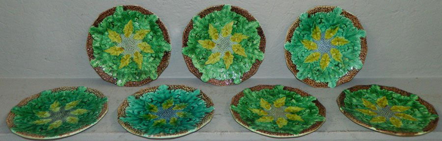 Majolica plates  - 7 3/4" dia (1 of 2)