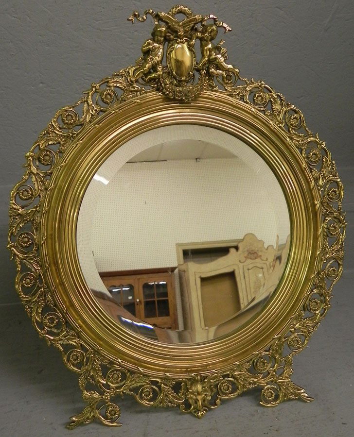 French bronze dressing mirror (1 of 3)