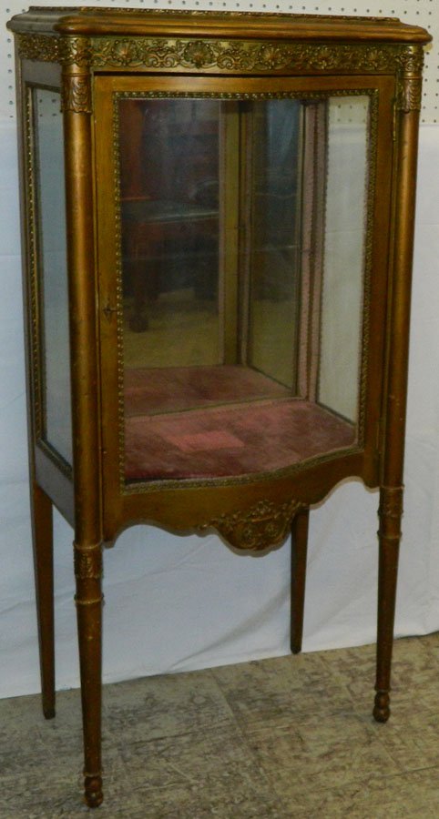 French gilt Dolly Madison type vitrine. (1 of 2)