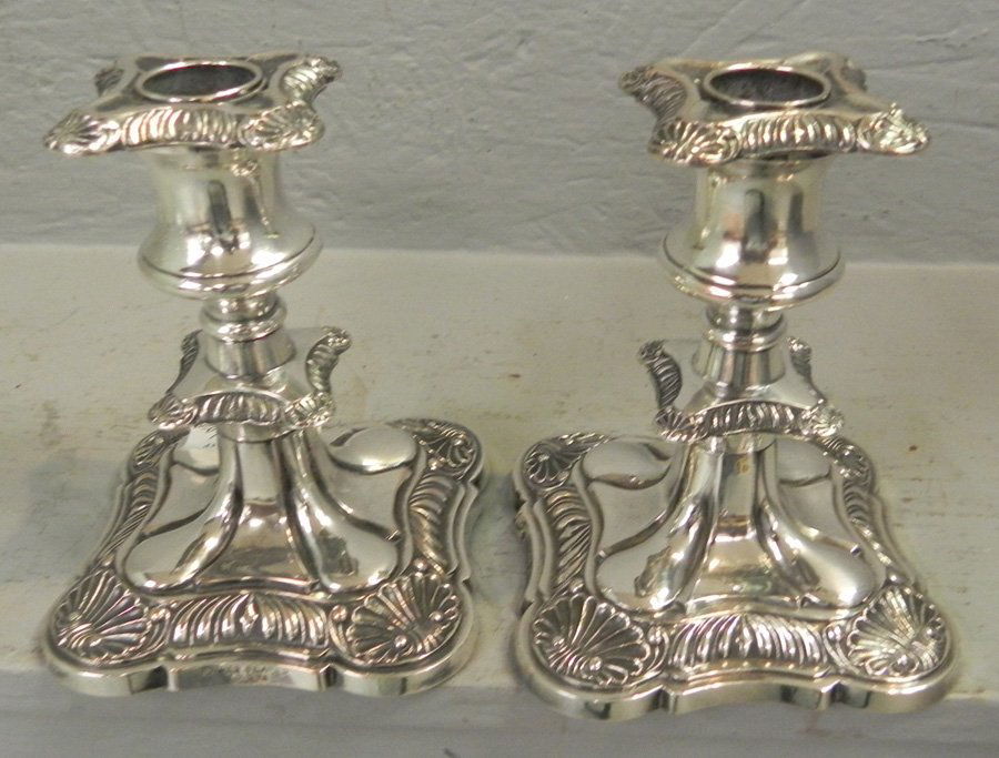 Pair of Sheffield candlesticks. (1 of 1)