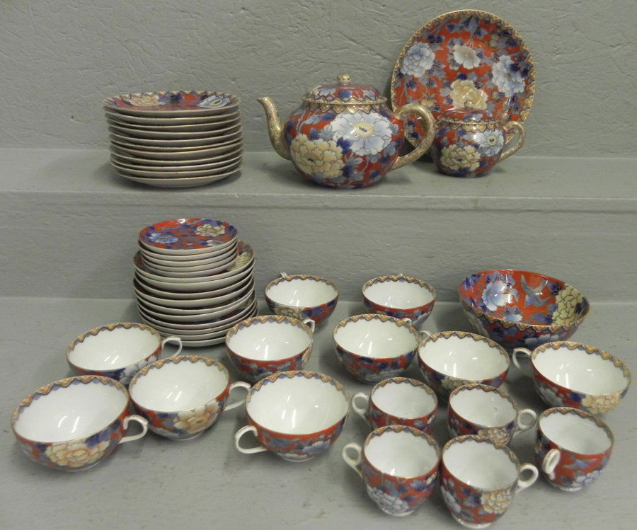 45 pc Imari tea service. (1 of 1)