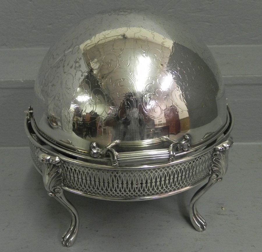 Silver plate bun warmer. 11 3/4" tall (1 of 2)