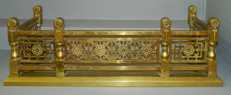 Heavy brass fire fender (1 of 2)