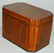 19th C. Full eagle spread inlay fitted tea caddy - 2