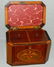 19th C. Full eagle spread inlay fitted tea caddy - 3