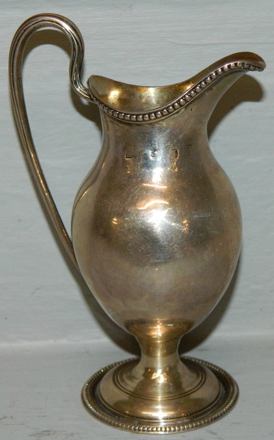 1778 Hester Bateman Sterling creamer.: 1778 Hester Bateman sterling creamer.