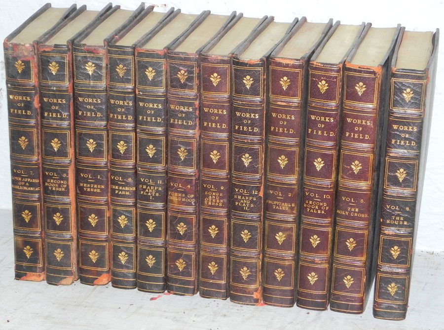 12 Eugene Field and George Eliot dec. books. (1 of 1)