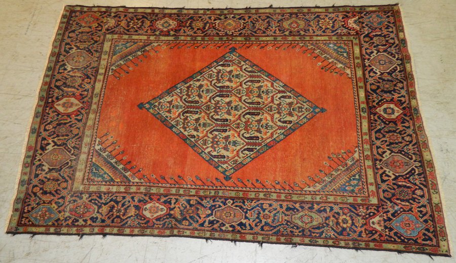 6'1"  x 4'2" antique handmade Persian rug (1 of 5)