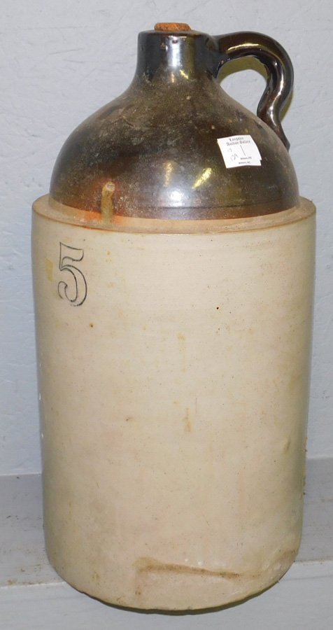 5 gallon stone crock. 20" tall. (1 of 1)