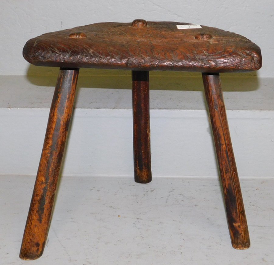 Early 3 legged cobblers stool. 13" tall. (1 of 1)