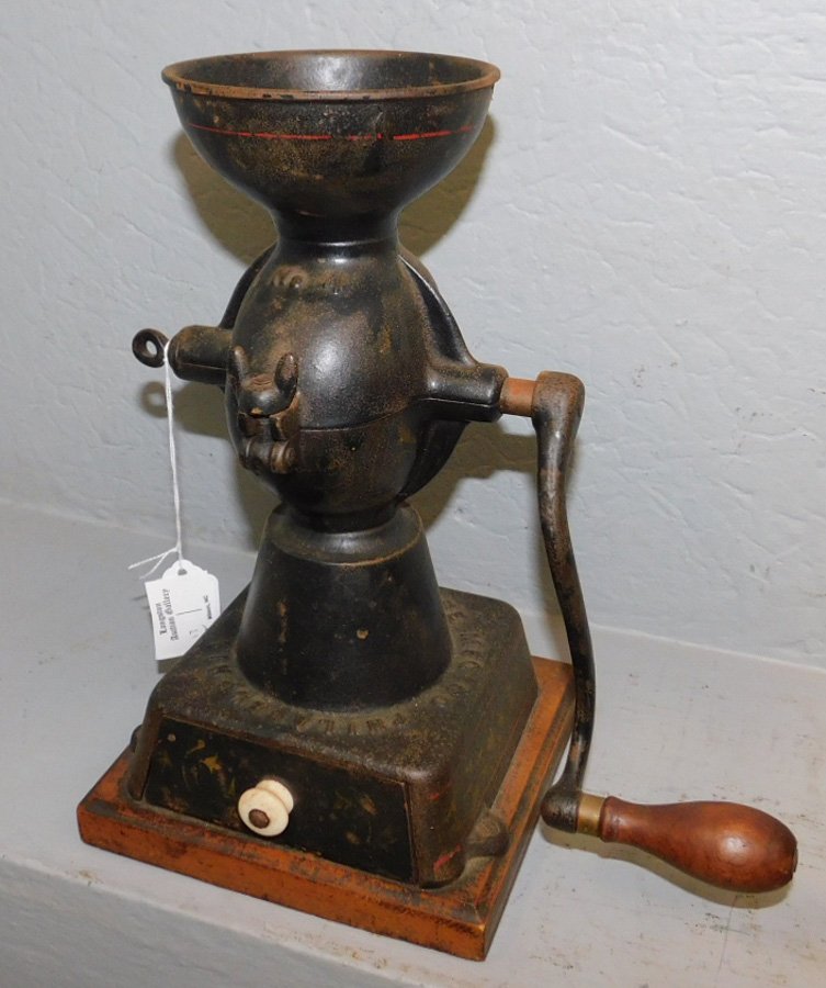 Enterprise antique iron coffee mill. 11 1/2" tall. (1 of 1)
