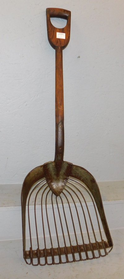 Early primitive grain scoop. 40" long (1 of 1)