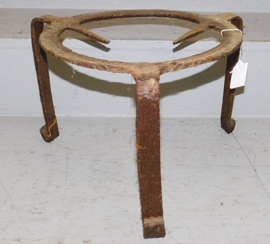 Early Wrought iron fireplace trivet (1 of 1)