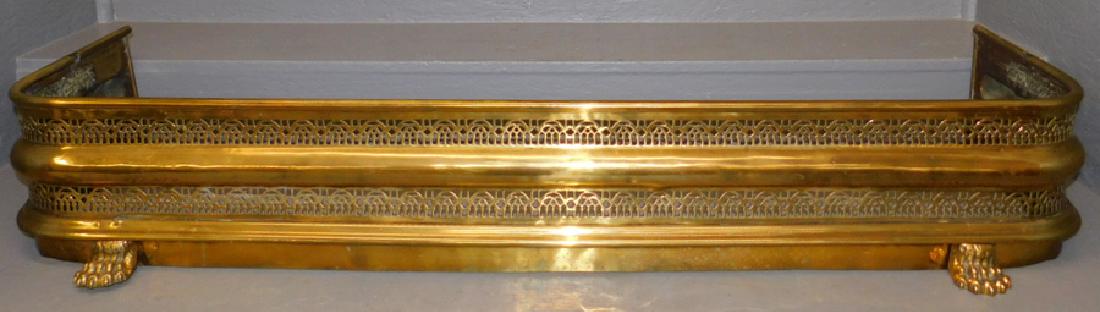 Reticulated brass fire fender (1 of 1)