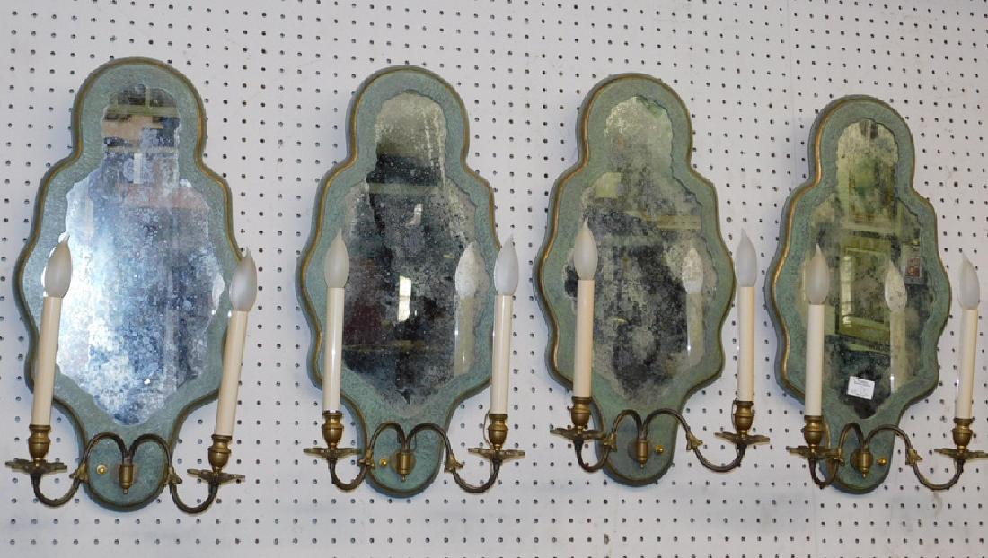 4 mirrored wall sconces. 22" x 11". (1 of 1)