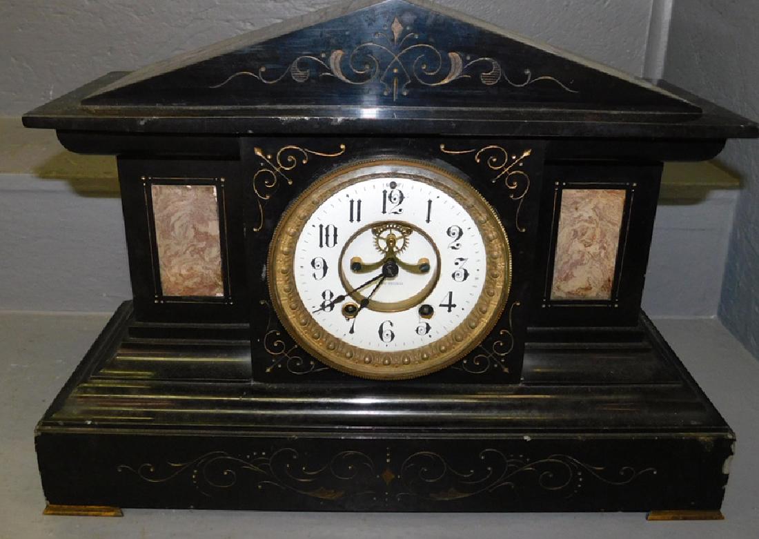 Seth Thomas Marble or slate mantle clock (1 of 2)