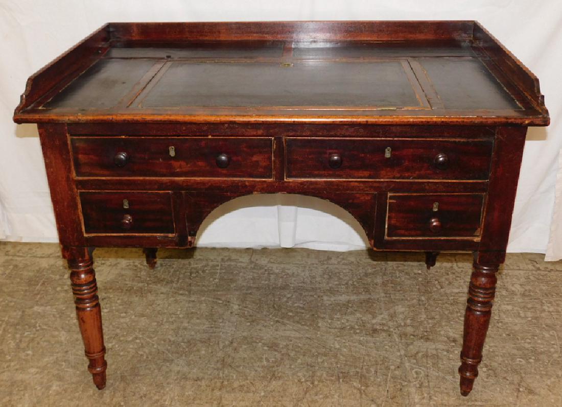 English Regency mahog ladies desk with book rest. (1 of 4)