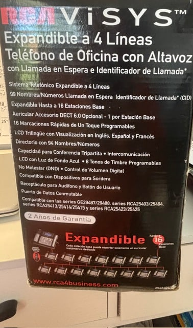 RCA Visys Phone System: Unpackaged and tested the put back into original package4-Line expandable