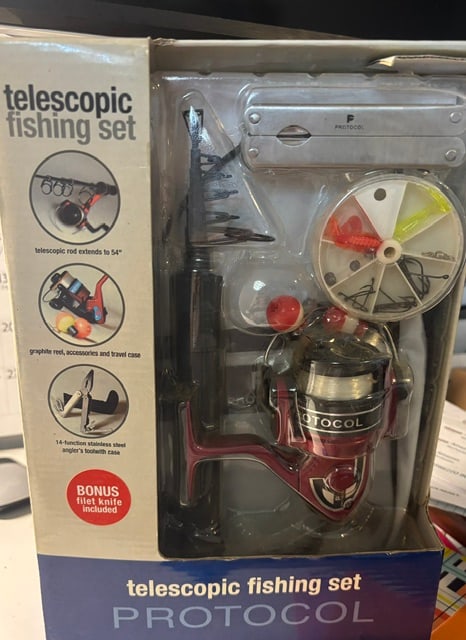 Protocol Telescopic Fishing Set: New unopened Box