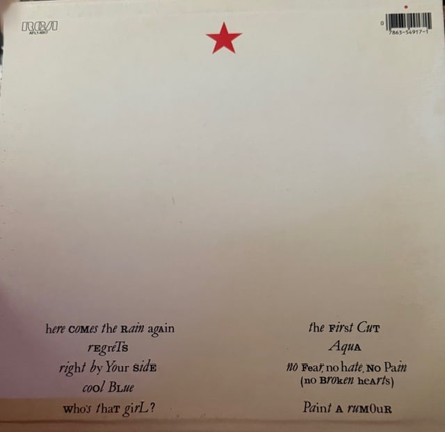 Eurythmics 'Touch' Album - 2