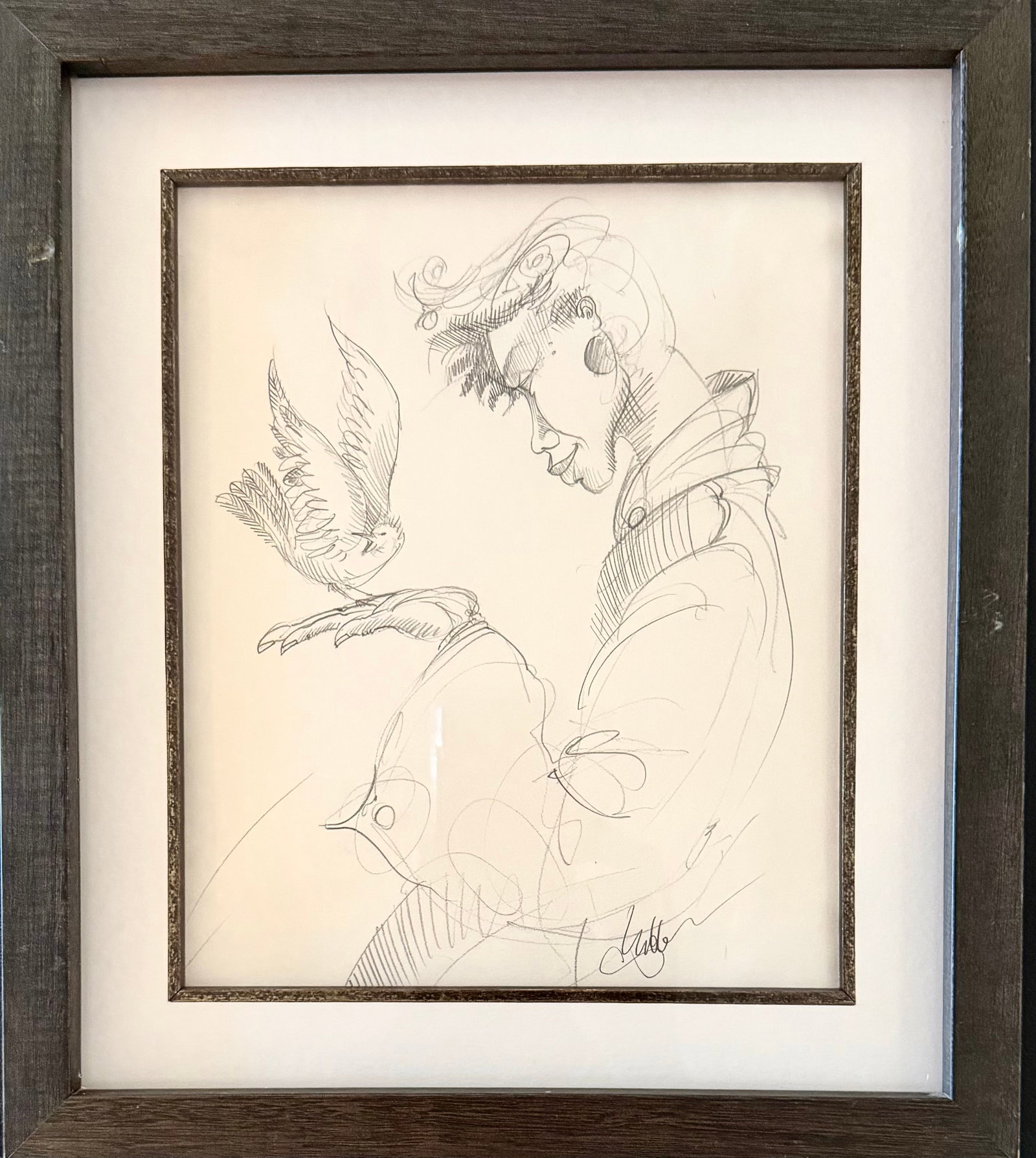 Charles Bibbs "Untitled" (Original, pencil drawing) (1 of 2)