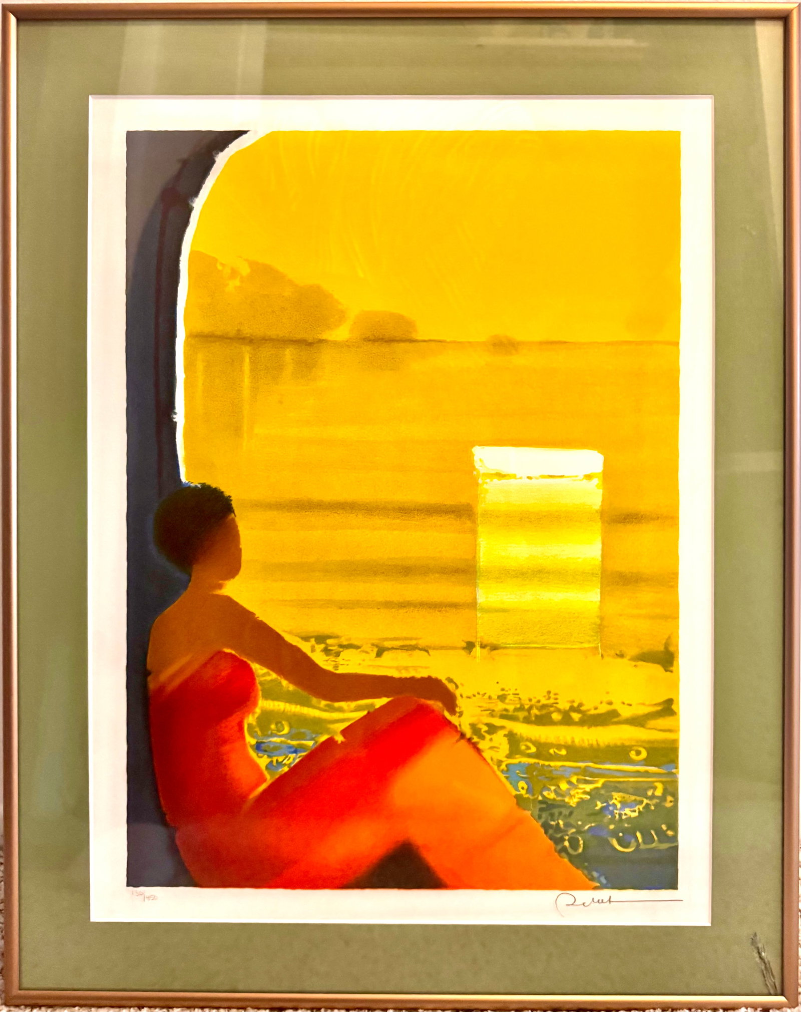 "Heure Juan"(2005) Lithograph by French artist, Emile Bellet (1 of 3)