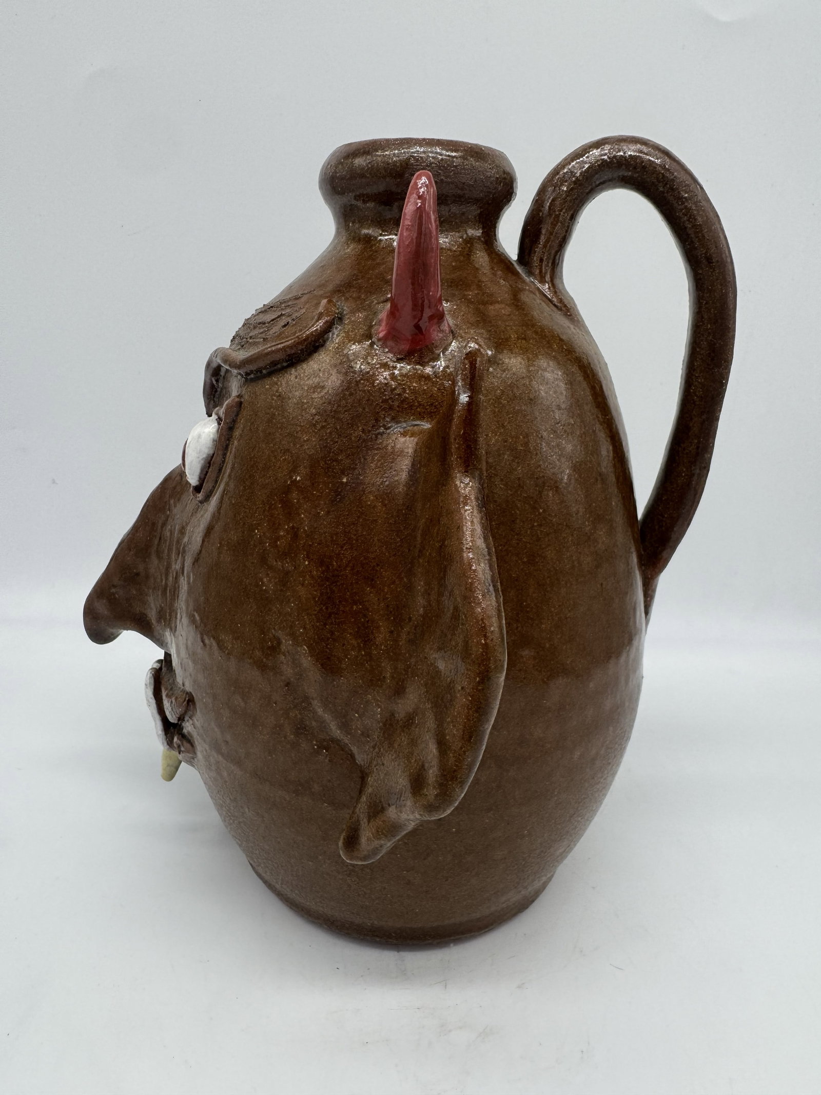 Ruby Meaders Devil Face Jug - 2