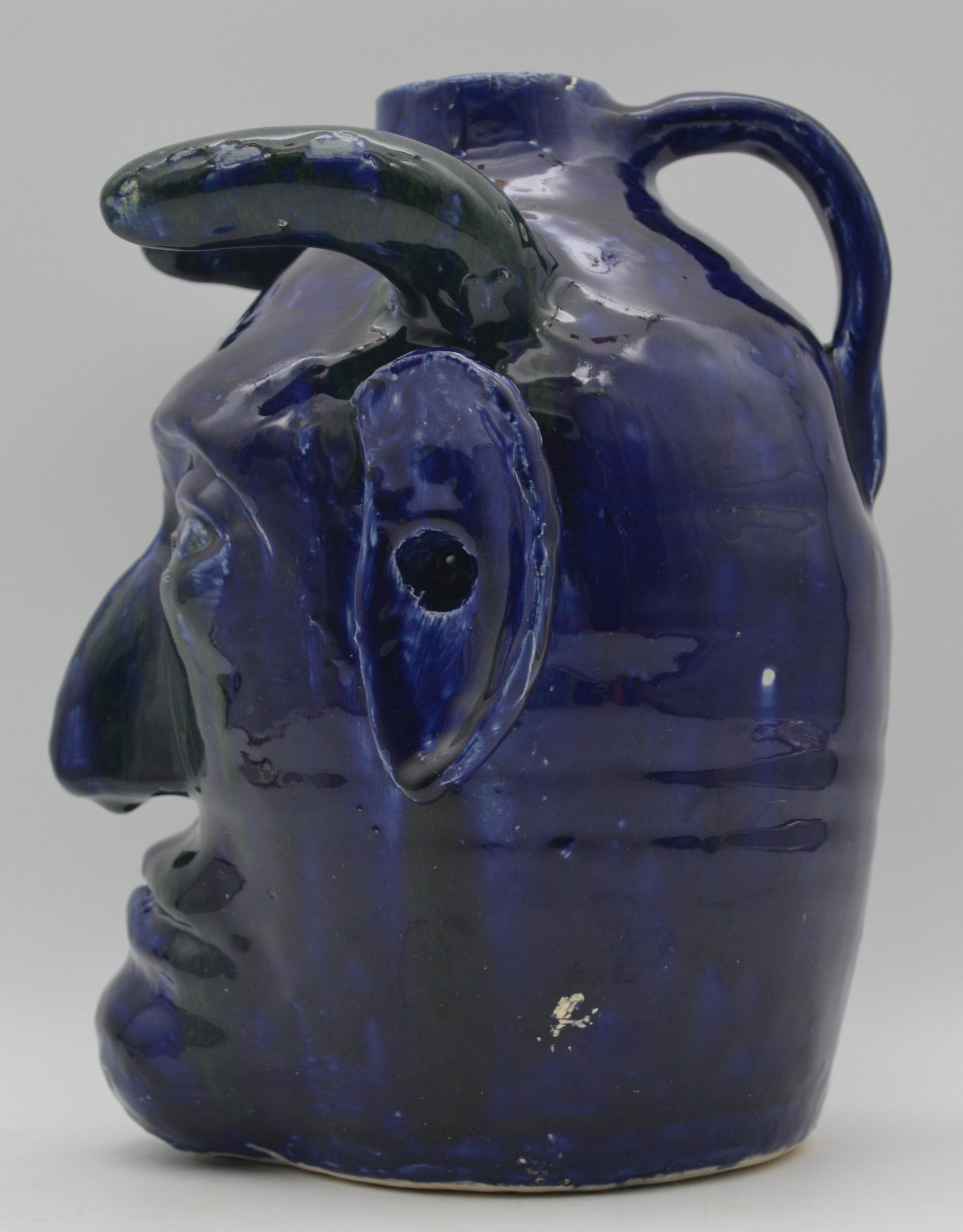 Extremely Rare Edwin Meaders Devil Face Jug - 4