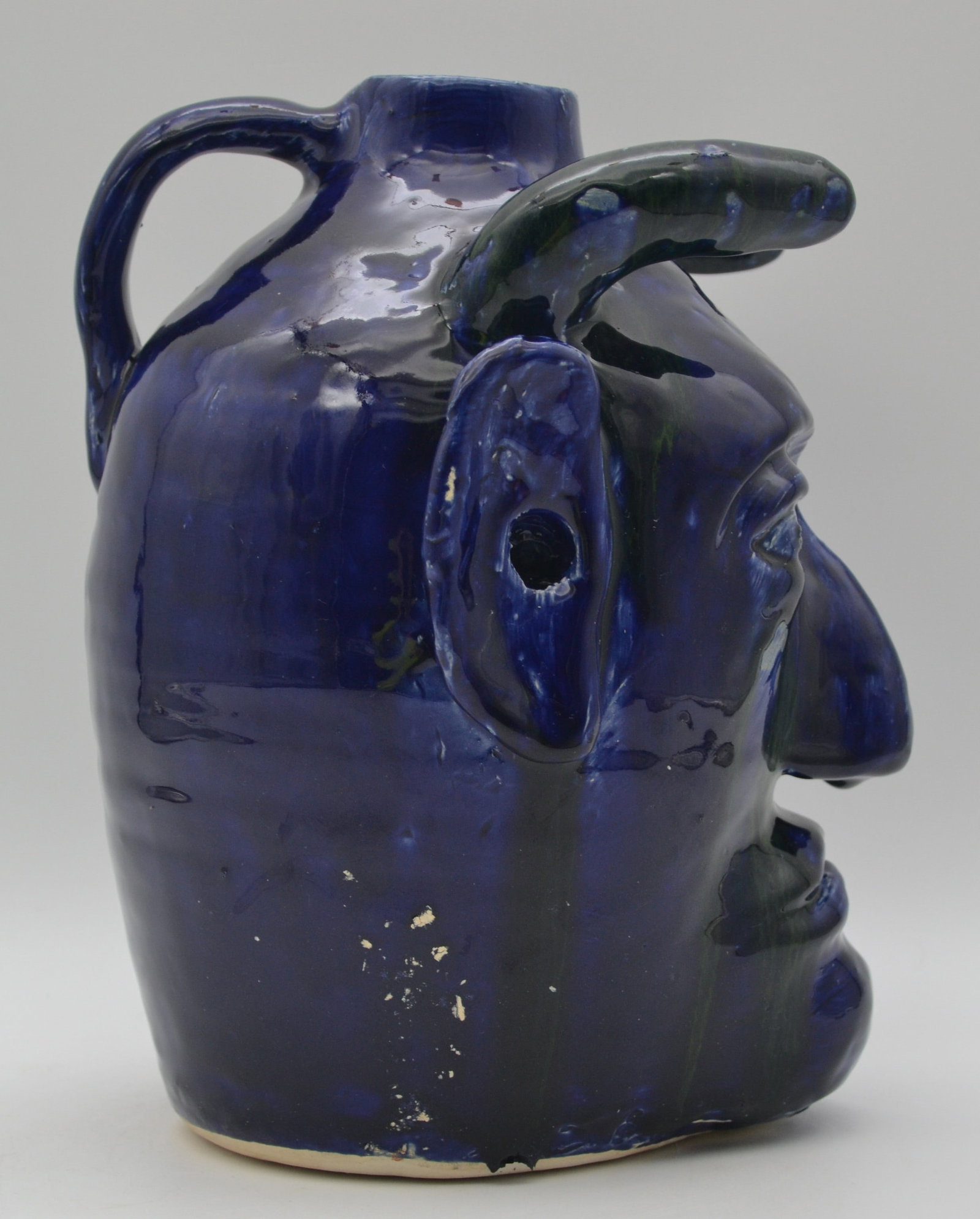 Extremely Rare Edwin Meaders Devil Face Jug - 7