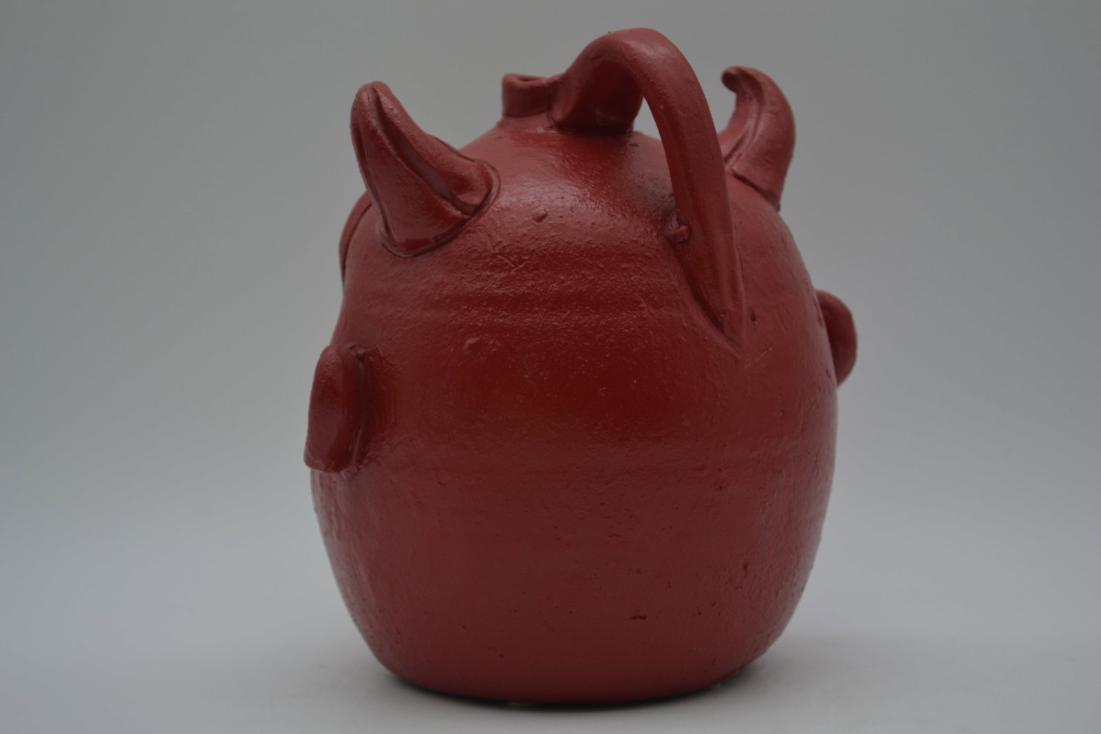 Clete Meaders Red Devil Face Jug - 5