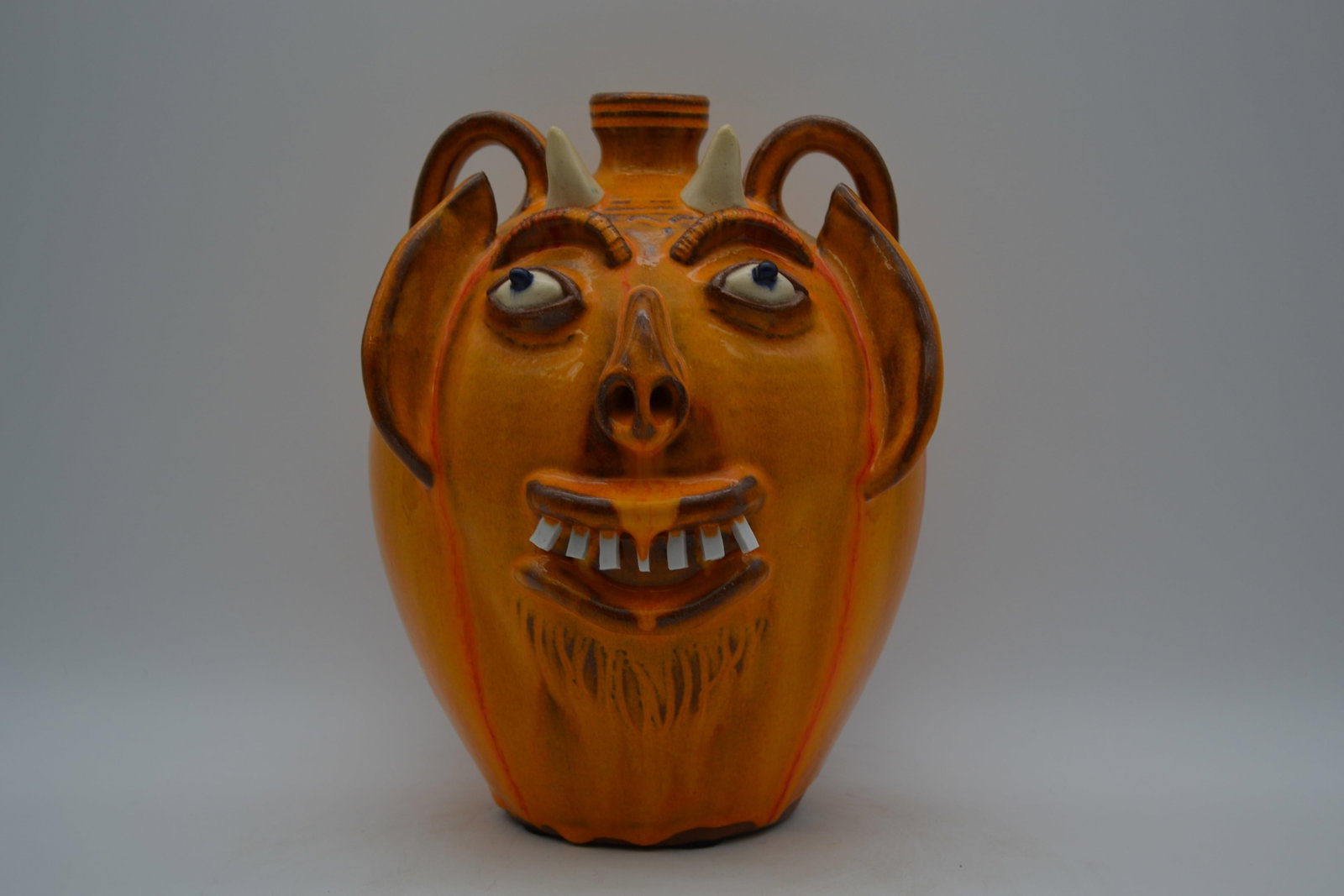 A.V. Smith Devil Face Jug - 2