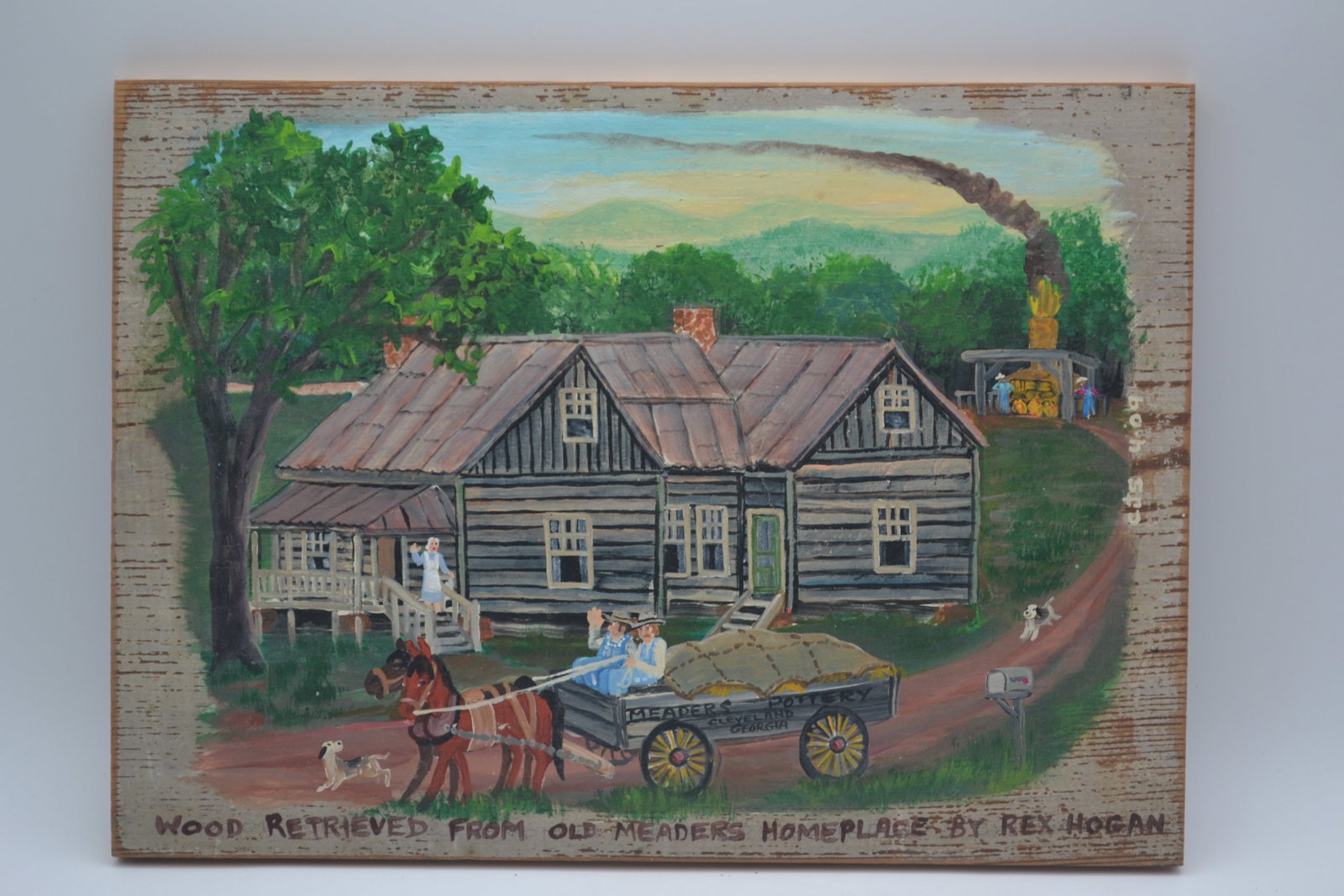 Carol Salas Painting Meaders Homeplace: A wonderful original painting by Carol Salas. This exceptional work captures the historic Meaders homeplace, offering a charming glimpse into the heritage and traditions of one of Georgia’s most imp