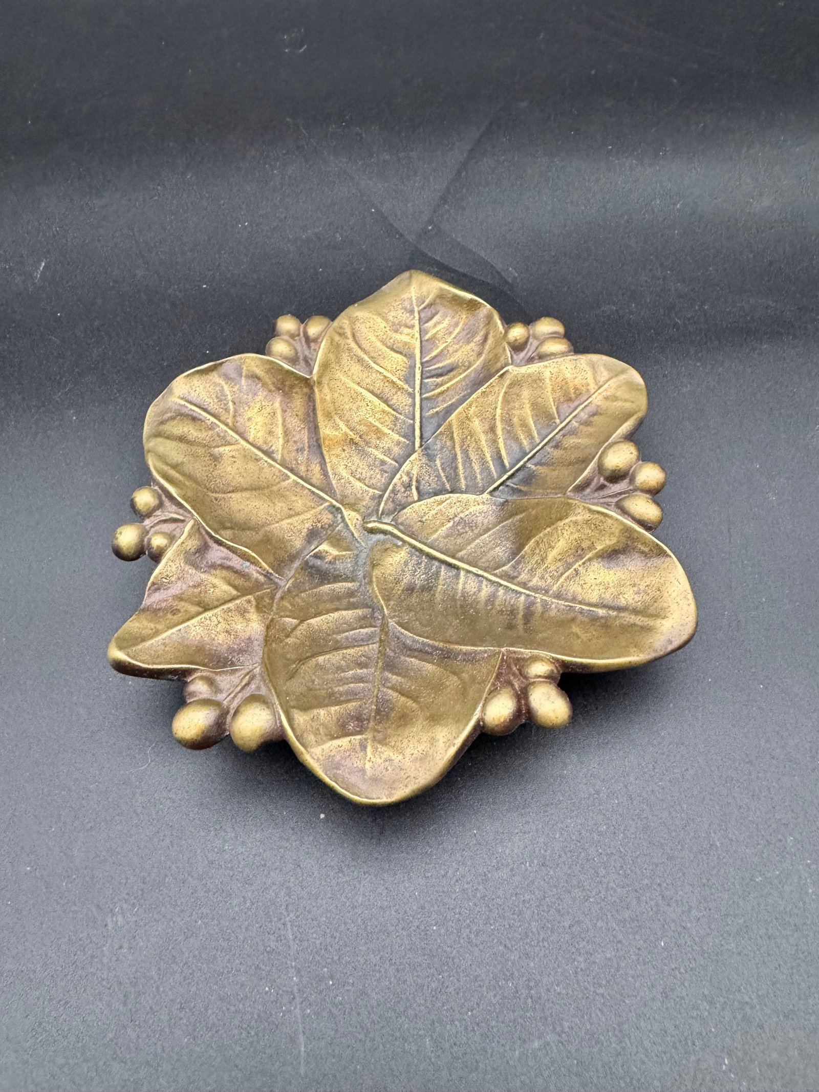 Brass Layered Lemon Leaf Dish (1 of 6)