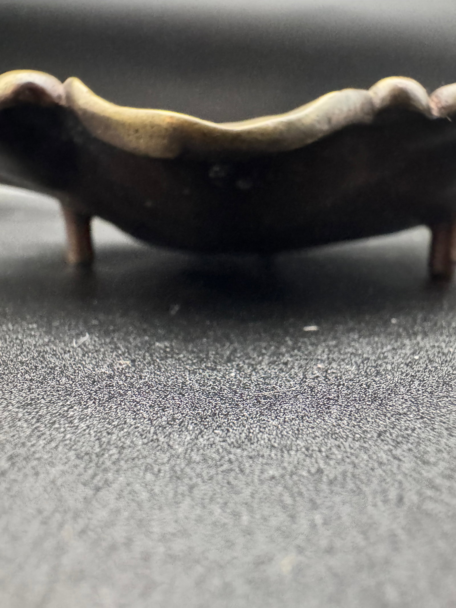 Brass Layered Lemon Leaf Dish - 3