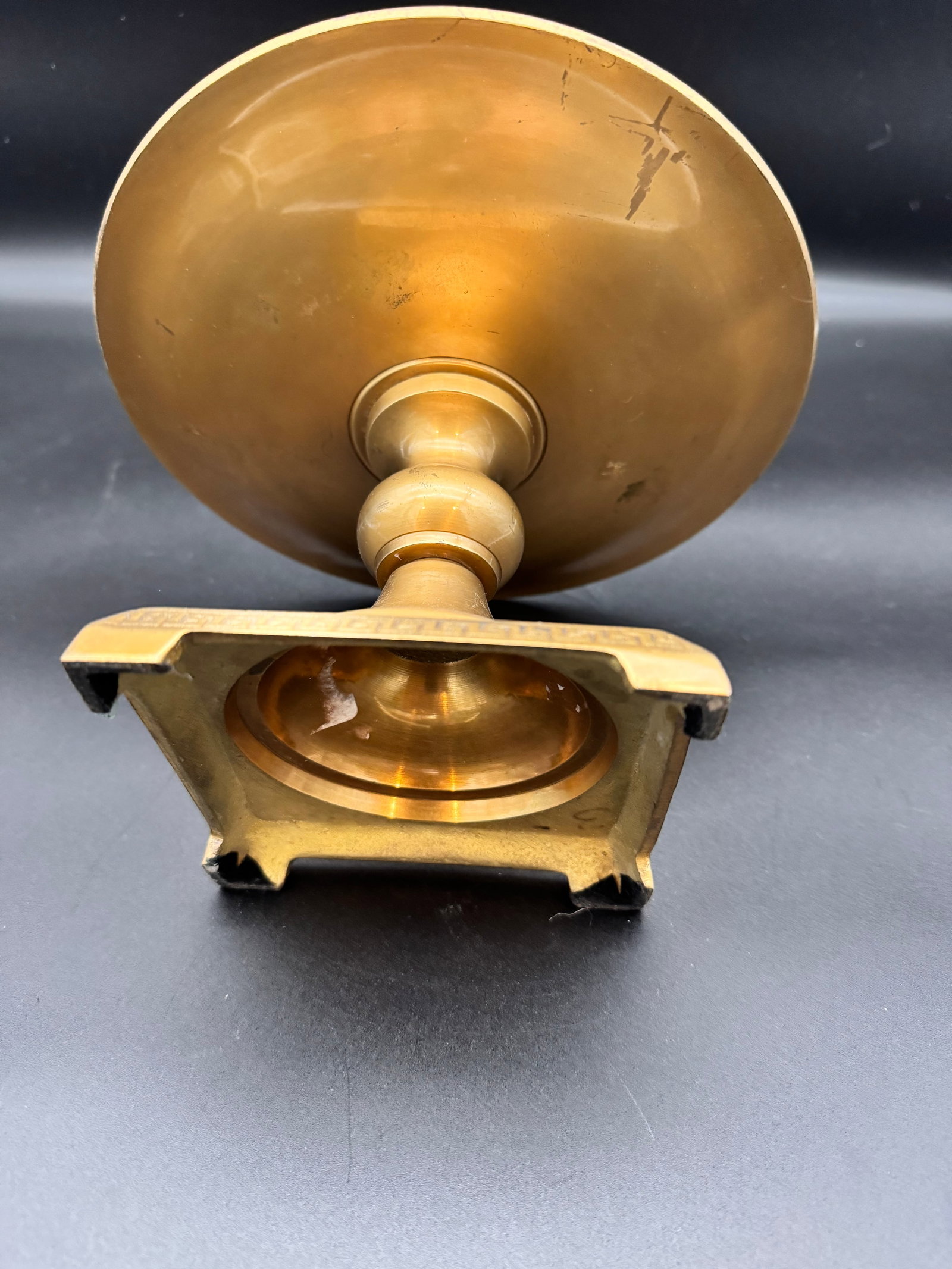 Neoclassical Solid Brass Pedestal - 3