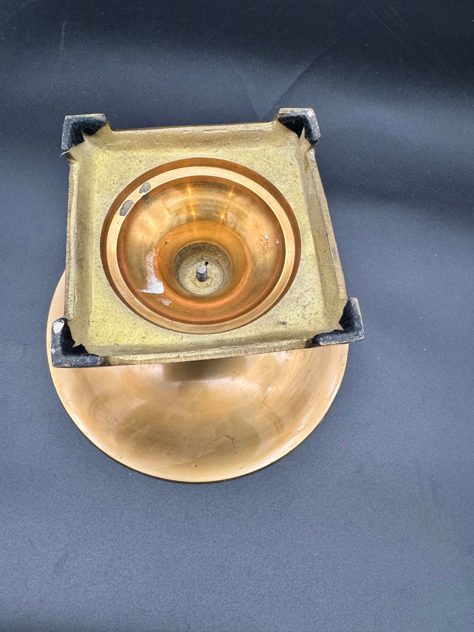 Neoclassical Solid Brass Pedestal - 4