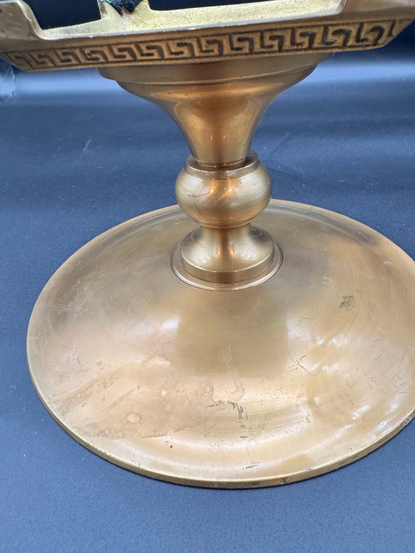 Neoclassical Solid Brass Pedestal - 5
