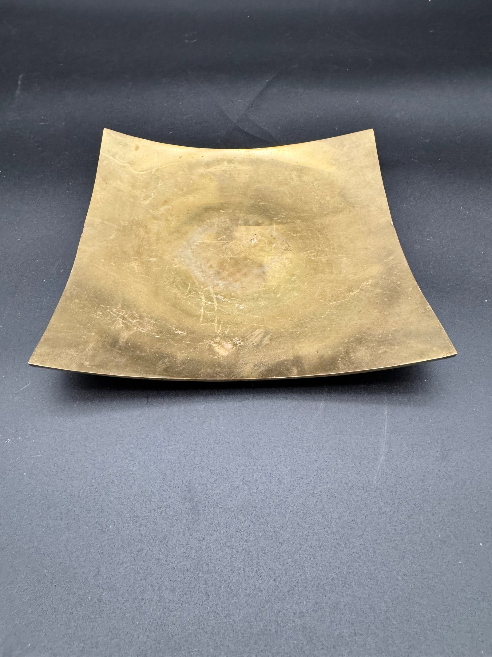 Square Brass Dish: Lovely dish for candles or trinkets.